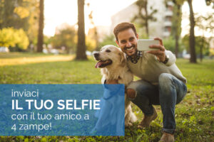 inviaci un selfie con il tuo cane