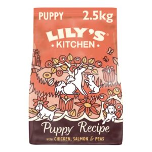Lily’s Kitchen Crocchette naturali per cuccioli con pollo, salmone e piselli | 2,5 Kg
